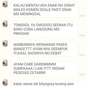 Testi hasil mukbang nii😝